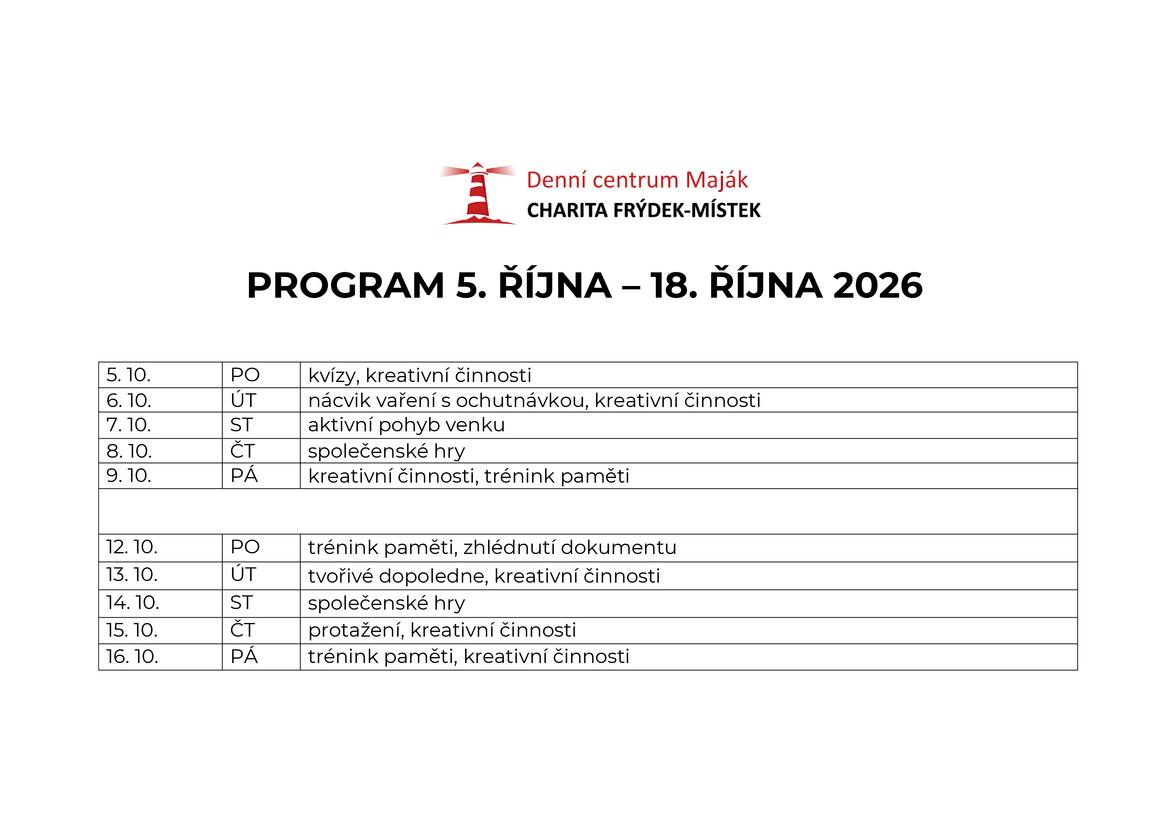 5.10.2026-18.10.2026 Maják